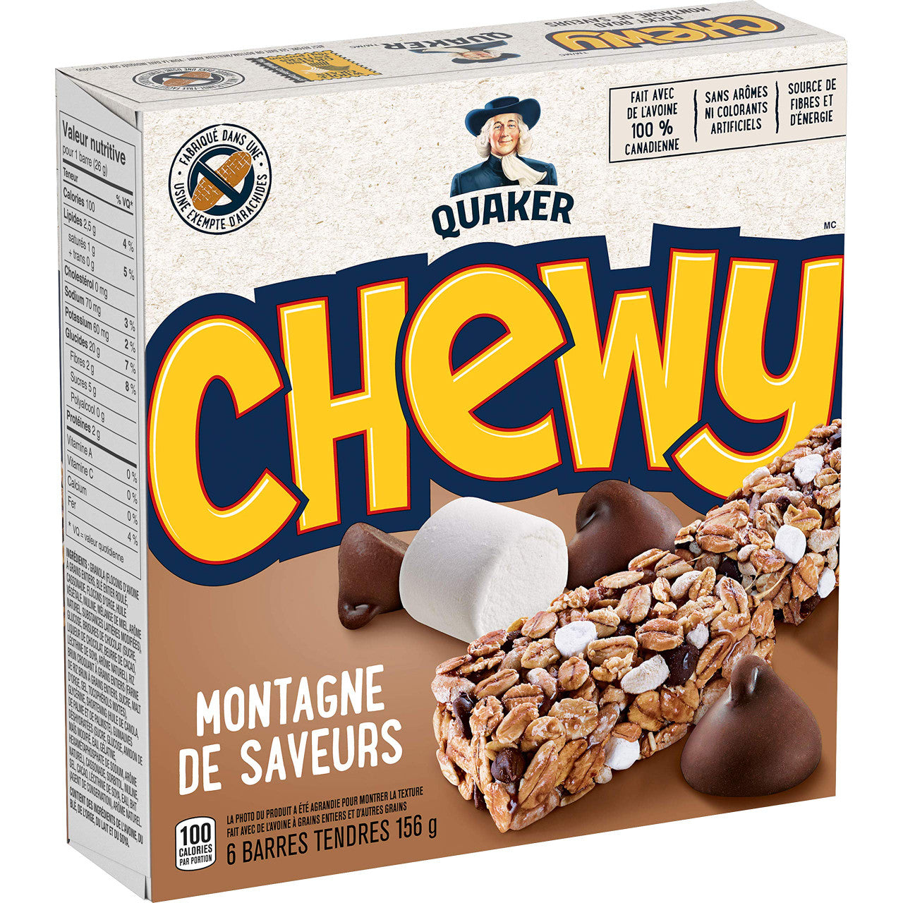 Quaker Chewy Rocky Road 6 Bar Pack (Pack of 12) {Imported from Canada}
